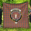 Robertson Hunting Modern Tartan Clan Badge Premium Quilt Th8 Home Decor  Quilt